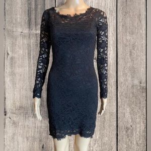 Navy Lace Dress